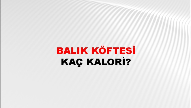 Balık Köftesi