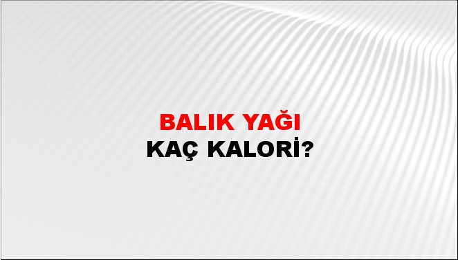 Balık Yağı