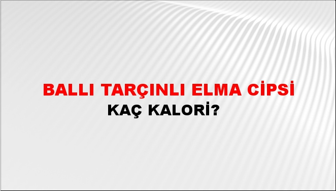 Ballı Tarçınlı Elma Cipsi