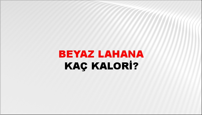 Beyaz Lahana