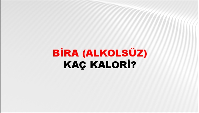 Bira (Alkolsüz)