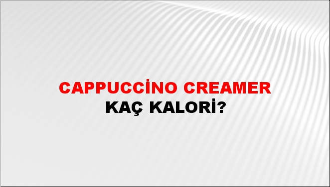 Cappuccino Creamer