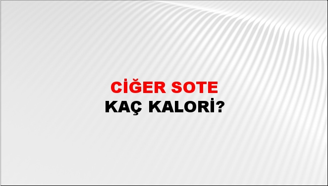 Ciğer Sote