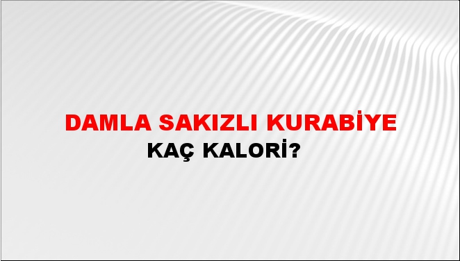 Damla Sakızlı Kurabiye