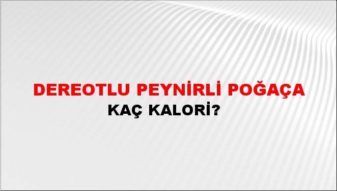 Dereotlu Peynirli Poğaça