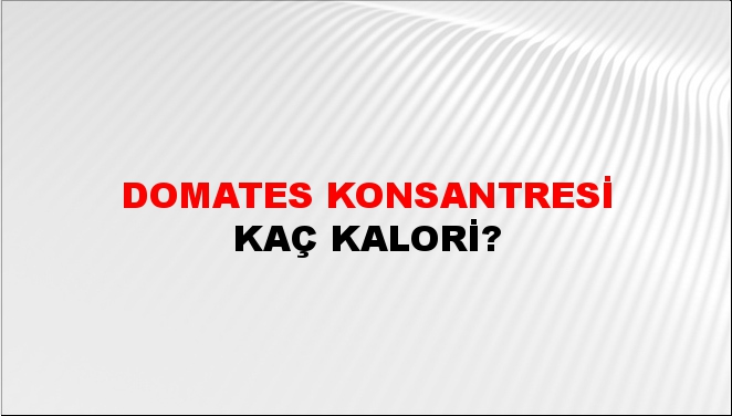 Domates Konsantresi