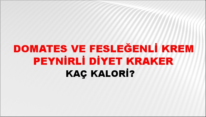 Domates ve Fesleğenli Krem Peynirli Diyet Kraker