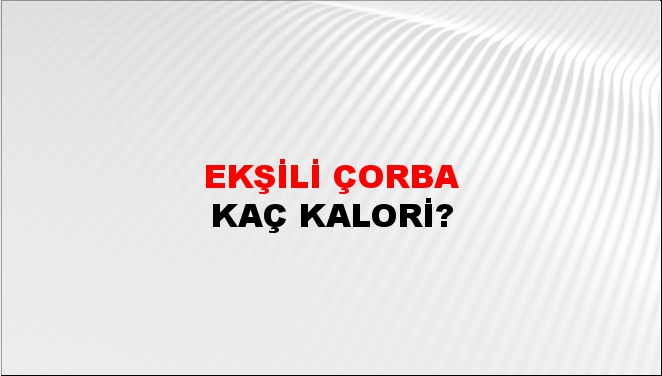 Ekşili Çorba