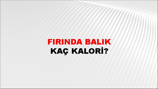 Fırında Balık