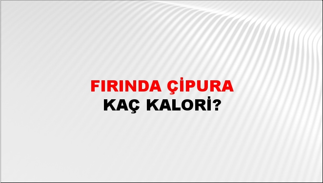 Fırında Çipura