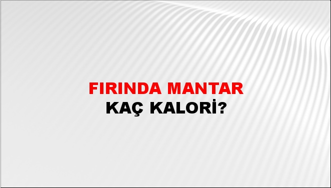 Fırında Mantar