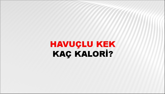 Havuçlu Kek