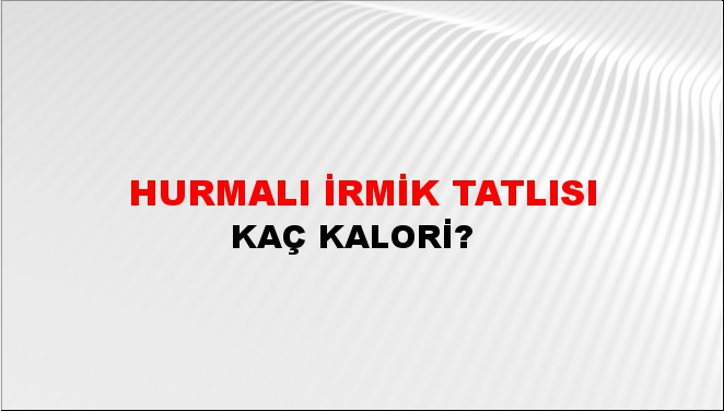 Hurmalı İrmik Tatlısı