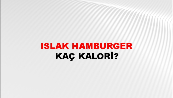 Islak Hamburger