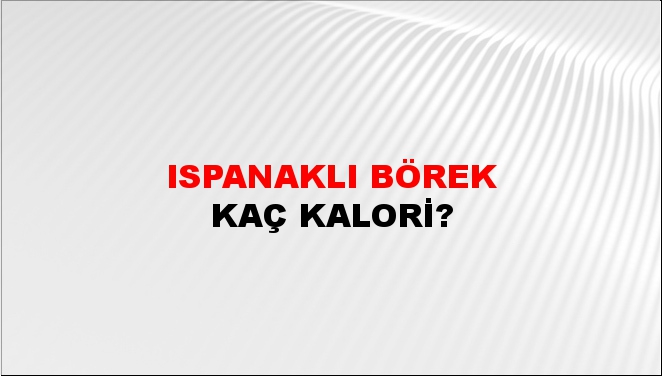 Ispanaklı Börek