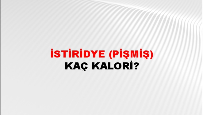 İstiridye (Pişmiş)