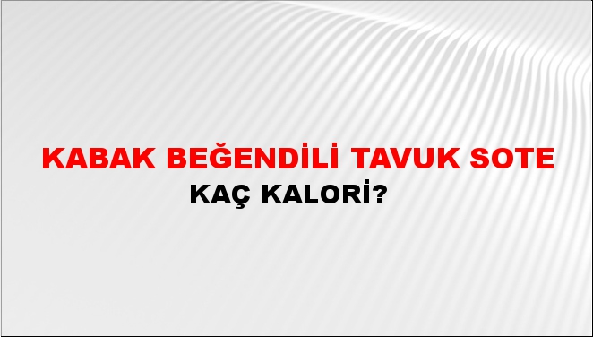 Kabak Beğendili Tavuk Sote