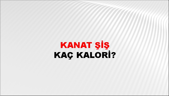 Kanat Şiş