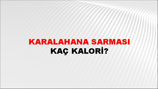 Karalahana Sarması