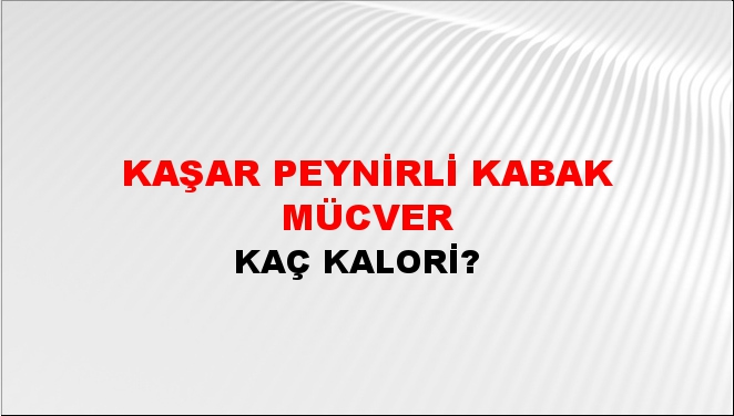 Kaşar Peynirli Kabak Mücver