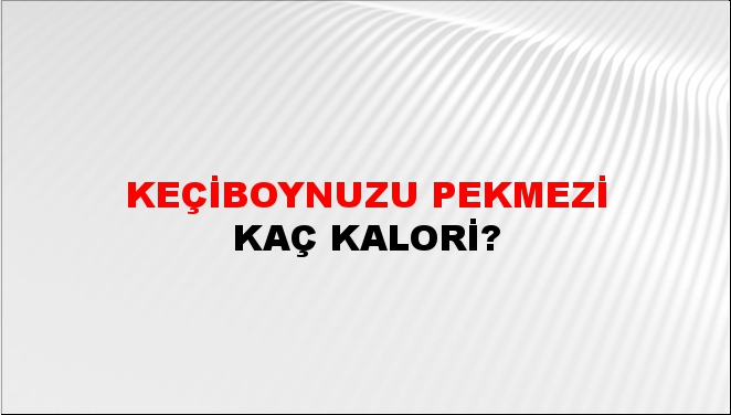 Keçiboynuzu Pekmezi