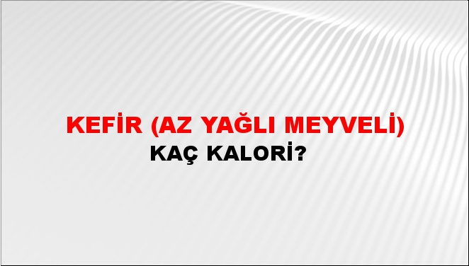 Kefir (Az yağlı Meyveli)