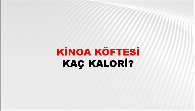 Kinoa Köftesi