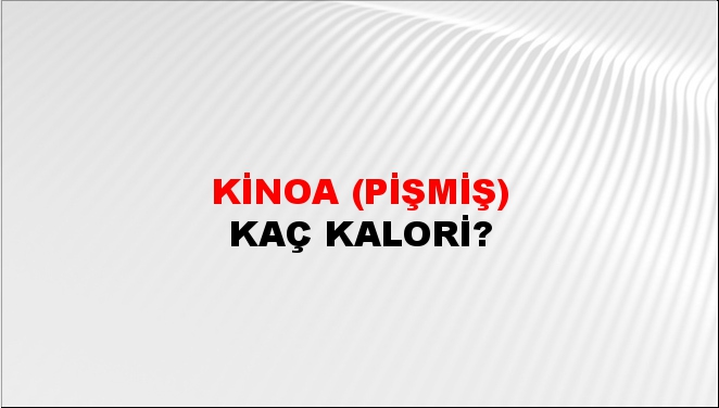 Kinoa (Pişmiş)