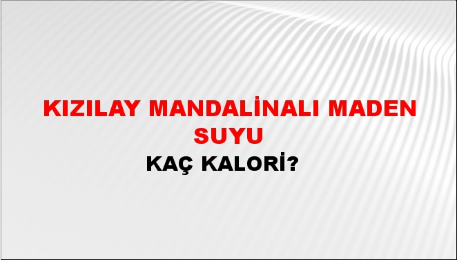 Kızılay Mandalinalı Maden Suyu