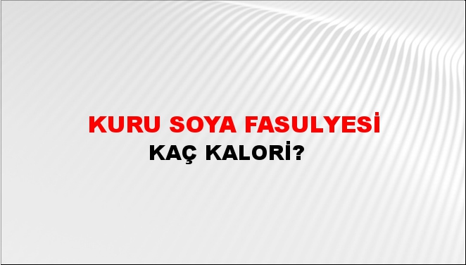 Kuru Soya Fasulyesi