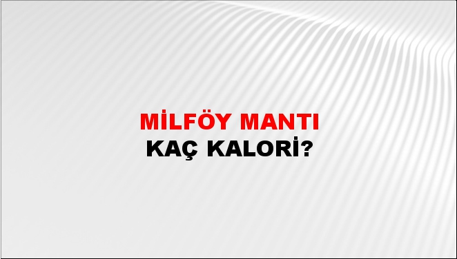 Milföy Mantı