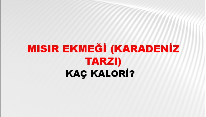 Mısır Ekmeği (Karadeniz Tarzı)