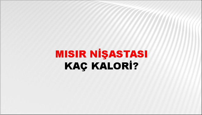 Mısır Nişastası