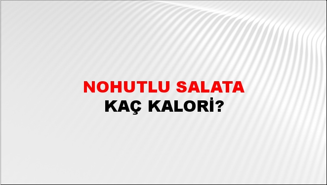 Nohutlu Salata