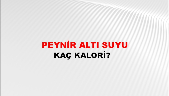 Peynir Altı Suyu