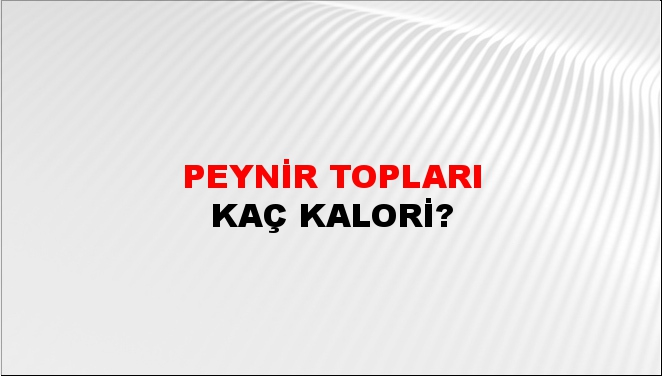 Peynir Topları