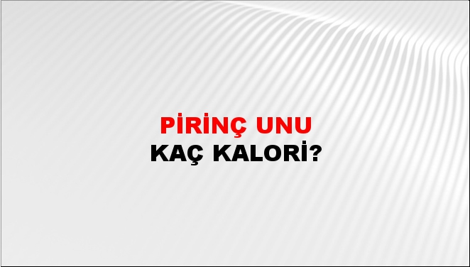 Pirinç Unu