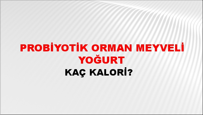 Probiyotik Orman Meyveli Yoğurt