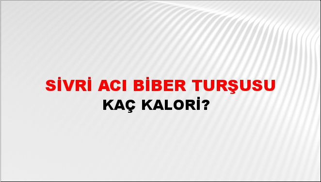 Sivri Acı Biber Turşusu