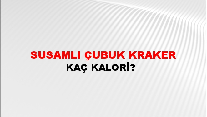 Susamlı Çubuk Kraker