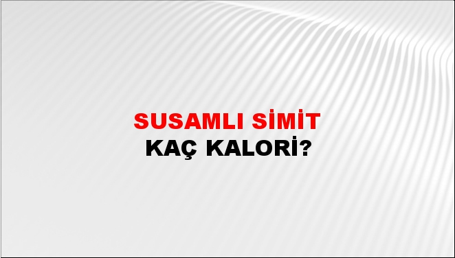 Susamlı Simit