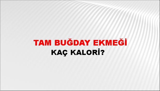 Tam Buğday Ekmeği