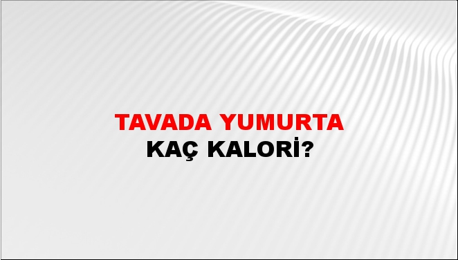 Tavada Yumurta