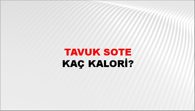 Tavuk Sote