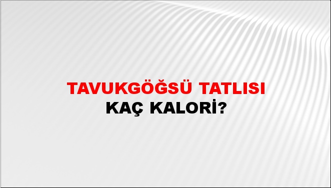 Tavukgöğsü Tatlısı