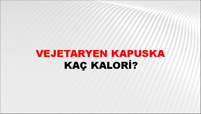 Vejetaryen Kapuska