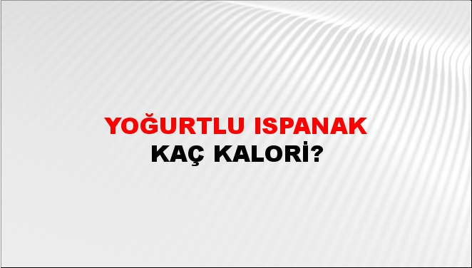 Yoğurtlu Ispanak