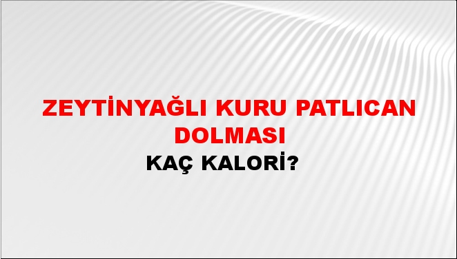 Zeytinyağlı Kuru Patlıcan Dolması