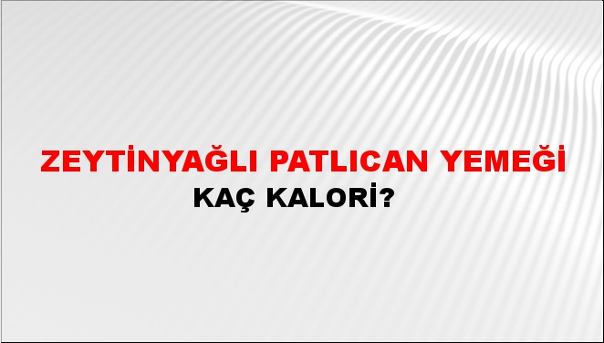 Zeytinyağlı Patlıcan Yemeği