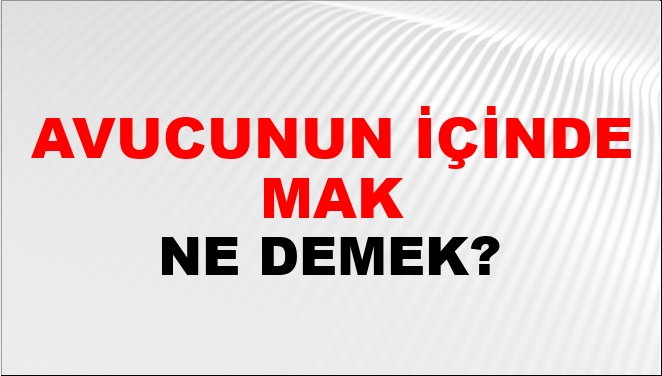 avucunun-inde-tutmak-ne-demek-avucunun-inde-tutmak-kelimesinin-tdk